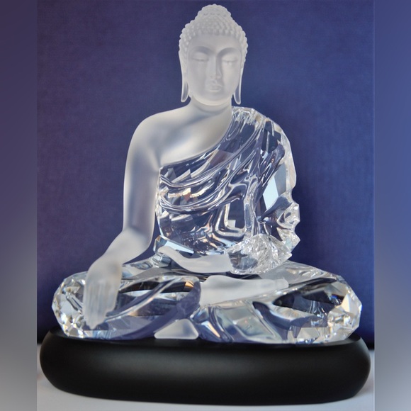 Swarovski Crystal Buddha Decoration Figurine, Large-5099353 New - Picture 1 of 3